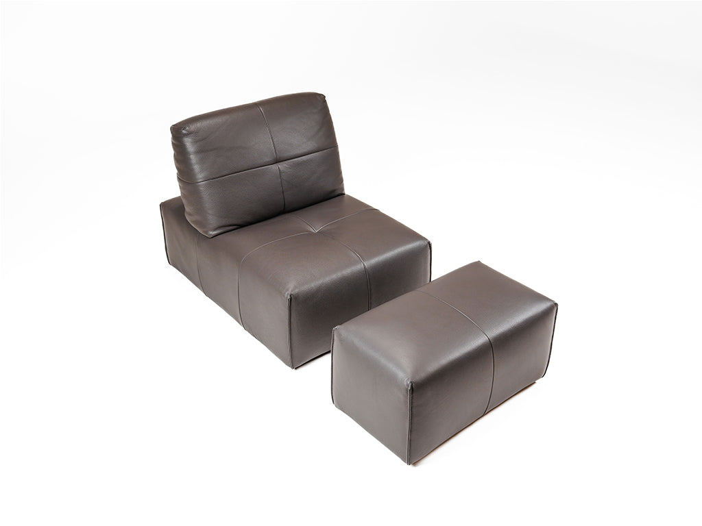 Ibiza Lounger with Pouf