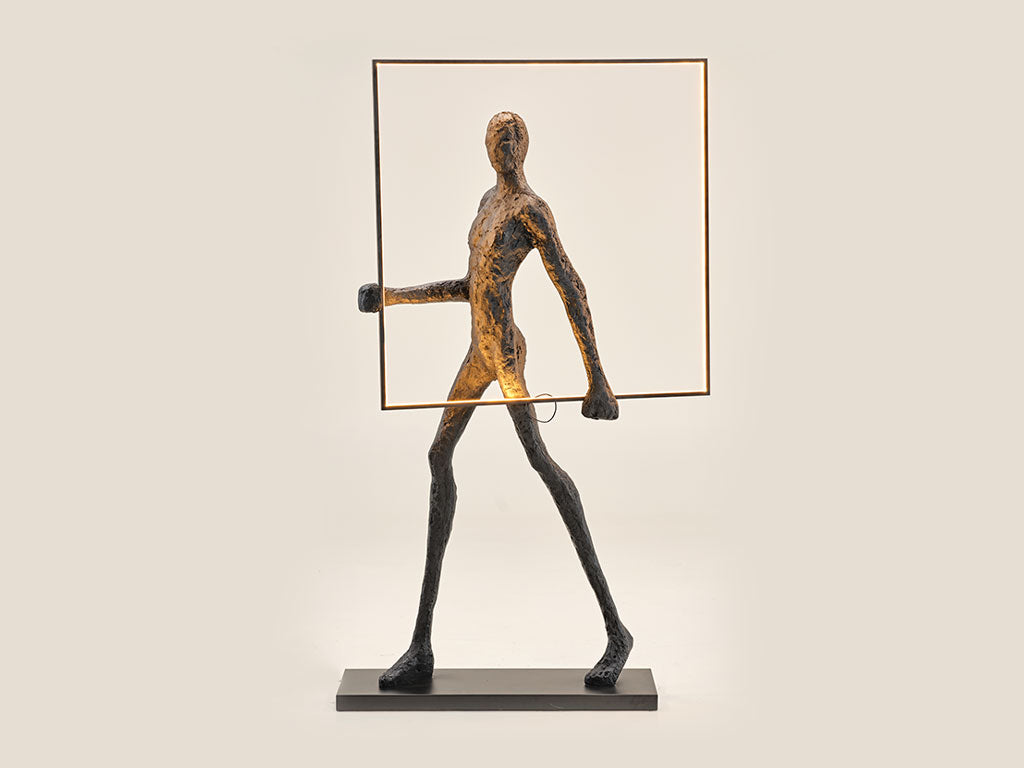 Walking Man Lamp - Square