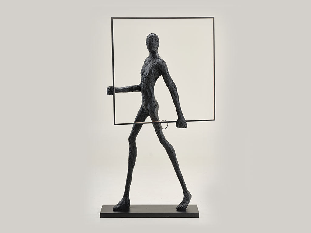 Walking Man Lamp - Square