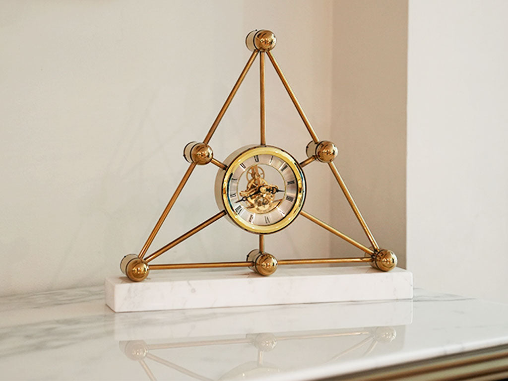 Metal Pyramid clock