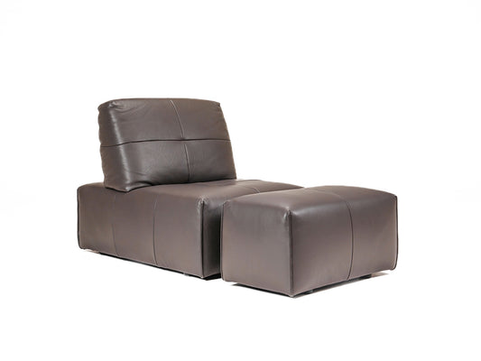 Ibiza Lounger with Pouf