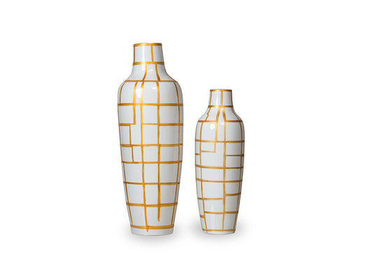 Gold Net Floor Vase