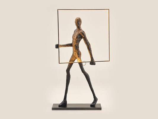Walking Man Lamp - Square